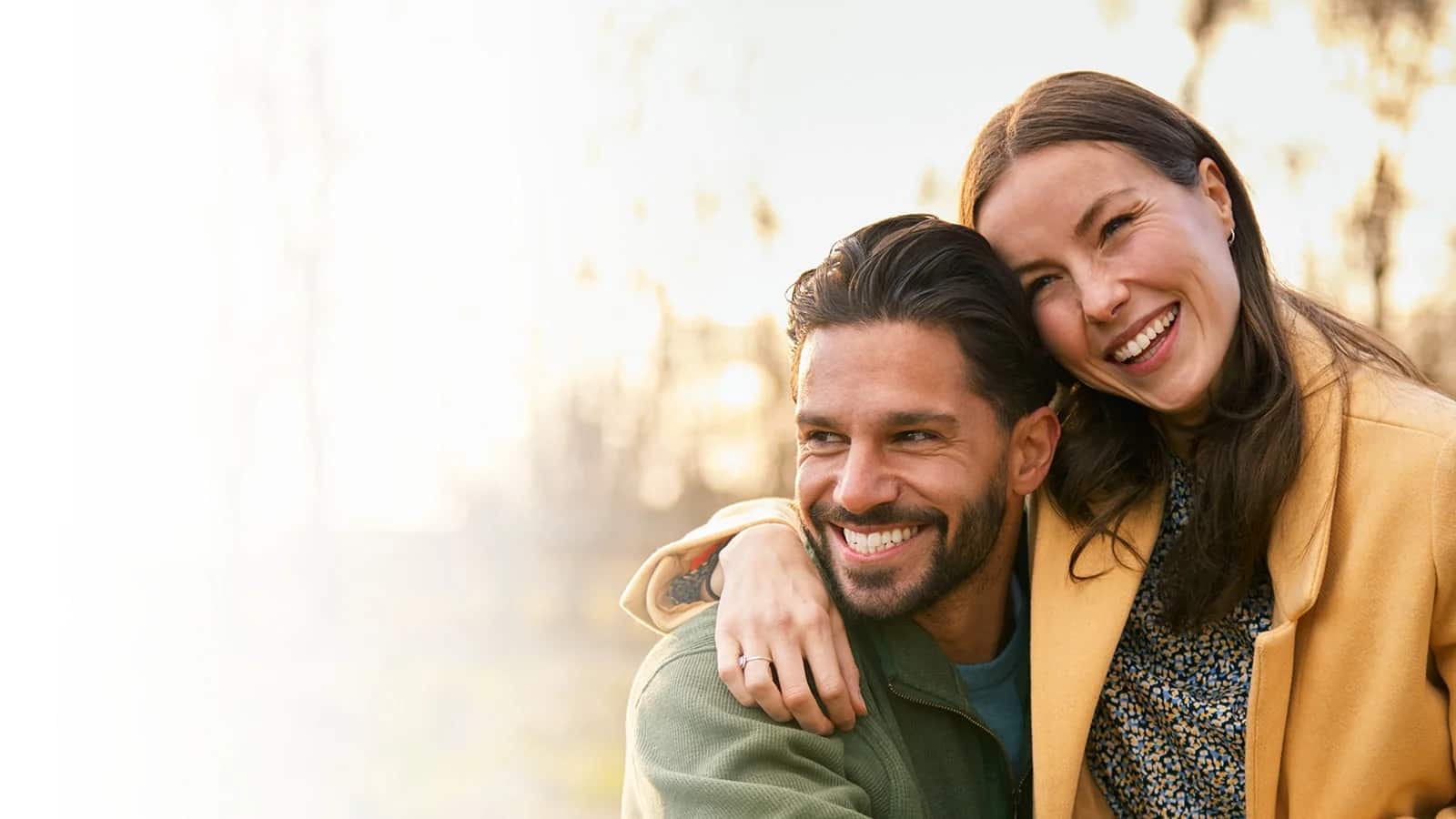 A happy couple smiling — warm, friendly dental care in St. Albert